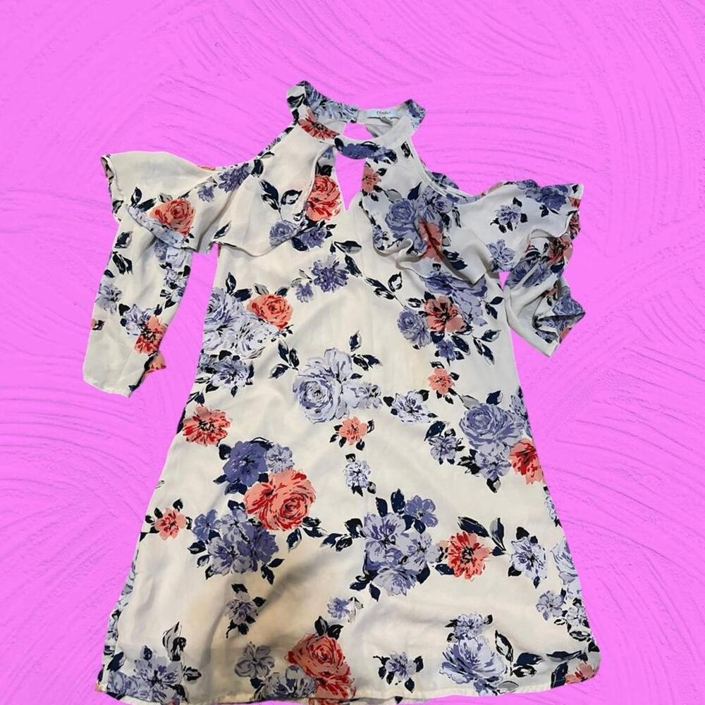 Candie's Cream Floral Dress